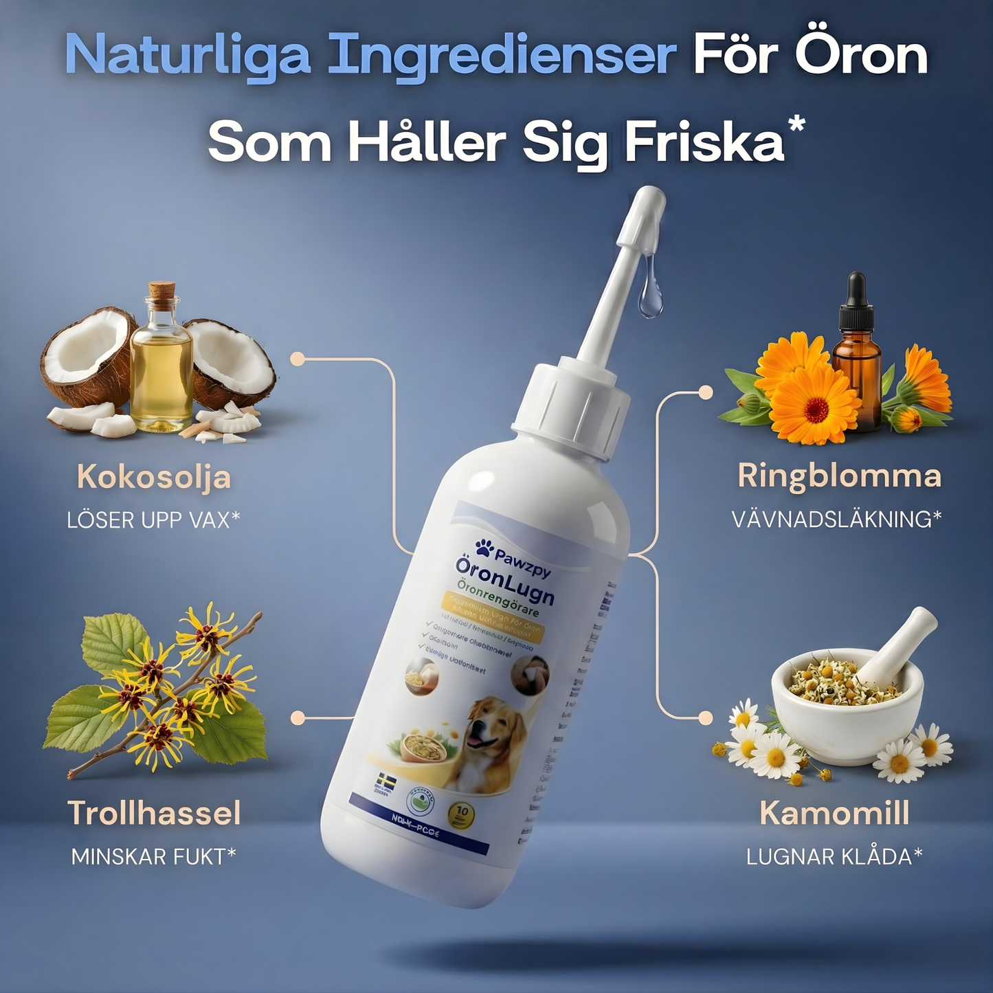 ÖronLugn™ Hund Öronrengöring
