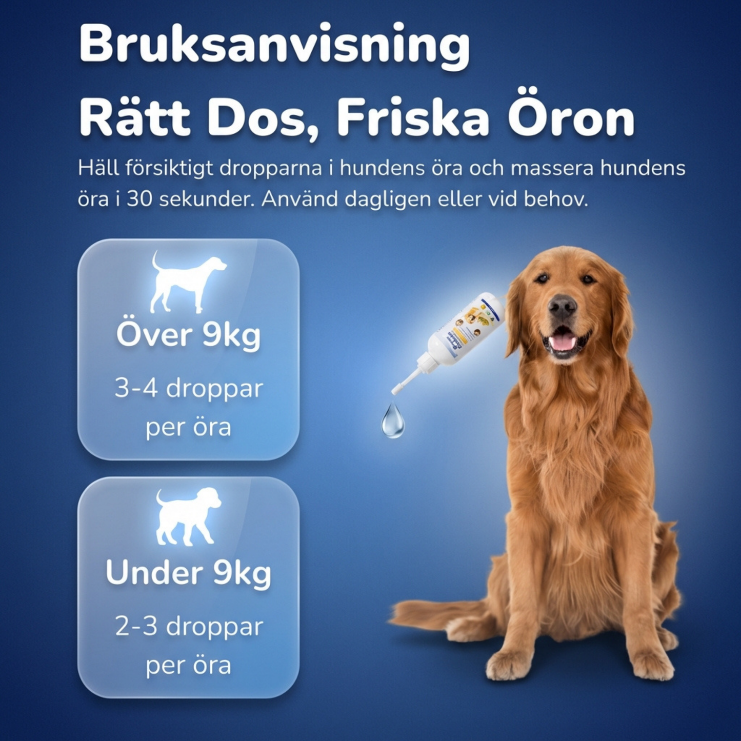 ÖronLugn™ Hund Öronrengöring